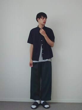 「アイテム（リング、ベージュ系）」を使った、taro...さん（メンズ・177cm）の夏コーディネート