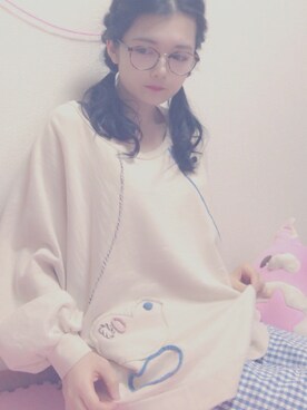 「ゆるゆる」｜「アイテム（スウェット）」を使った、ゆゐさん（レディース・157cm）の秋コーディネート