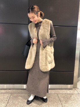 「一押しのアウタースタイル」｜「アイテム（その他シューズ）」を使った、松岡（matsuoka）さん（レディース・158cm）の秋コーディネート