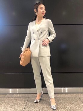 「遊び心のあるJacket Style」｜「アイテム（ジャケット/アウター）」を使った、松岡（matsuoka）さん（レディース・158cm）の冬コーディネート