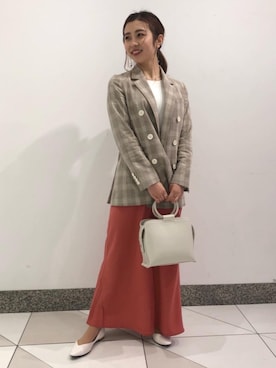 「遊び心のあるJacket Style」｜松岡（matsuoka）さん（レディース・158cm）の冬コーディネート