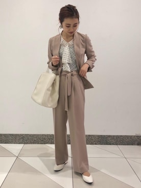 松岡（matsuoka）さん（レディース・158cm）の春コーディネート