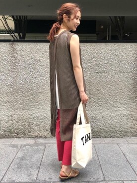「【全社タグに統合】Relax」｜松岡（matsuoka）さん（レディース・158cm）の春コーディネート