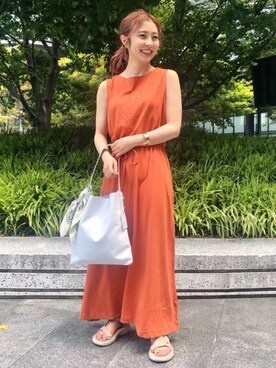 「ベーシック/トラッド」｜松岡（matsuoka）さん（レディース・158cm）の春コーディネート