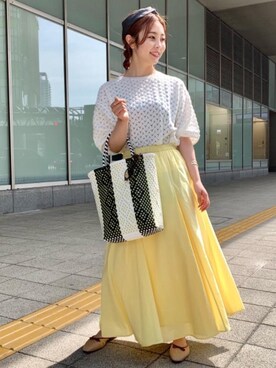 松岡(matsuoka)さん(レディース・158cm)の春コーディネート