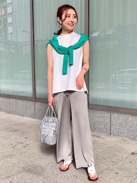 松岡(matsuoka)さん(レディース・158cm)の夏コーディネート