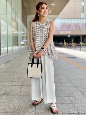 松岡（matsuoka）さん（レディース・158cm）の夏コーディネート