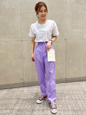 松岡(matsuoka)さん(レディース・158cm)の夏コーディネート