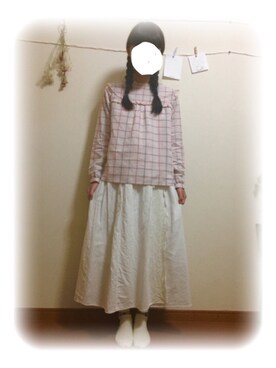 「青文字系」｜みう。さん（レディース・154cm）の春コーディネート