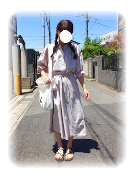 「青文字系」｜みう。さん（レディース・154cm）の夏コーディネート