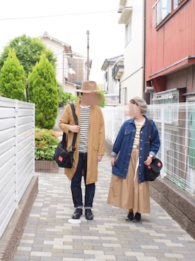 「Samansa Mos2（サマンサ モスモス）のレザーレースアップシューズ（その他シューズ）」を使った、みう。さん（レディース・154cm）の春コーディネート