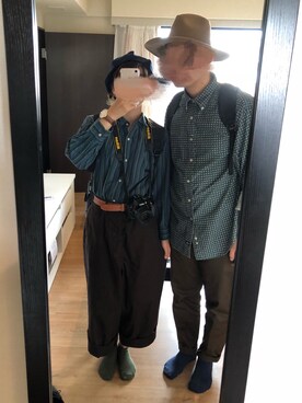 「Samansa Mos2（サマンサ モスモス）のレザーレースアップシューズ（その他シューズ）」を使った、みう。さん（レディース・154cm）の秋コーディネート