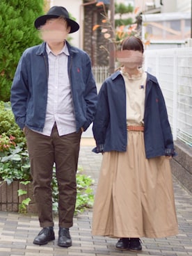 「Samansa Mos2（サマンサ モスモス）のレザーレースアップシューズ（その他シューズ）」を使った、みう。さん（レディース・154cm）の秋コーディネート