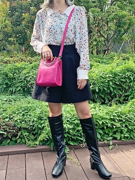 「ANEVER（アンエバー）のアイテム」を使った、コヤマさん（レディース・158cm）の秋コーディネート