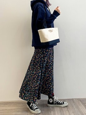 「ウエストゴム」｜コヤマさん（レディース・158cm）の秋コーディネート