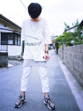 「rag & bone（ラグアンドボーン）のアイテム（バッグ）」を使った、yuさん（メンズ・177cm）の夏コーディネート