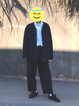 「UNIQLO（ユニクロ）のタートルネックT（長袖）（Tシャツ/カットソー）」を使った、ゼロから始めるマンさん（メンズ・179cm）の秋コーディネート