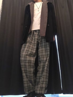 「Influence（インフルエンス）のアイテム」を使った、cokeさん（メンズ・172cm）の冬コーディネート