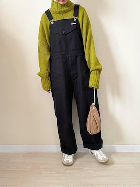 「Hender Scheme（エンダースキーマ）のHender Scheme kinchaku (nc-rc-kin)（ハンドバッグ）」を使った、ゆうさん（レディース・157cm）の冬コーディネート