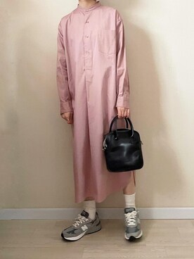 「LENO（リノ）のアイテム（ワンピース/ドレス）」を使った、ゆうさん（レディース・157cm）の春コーディネート