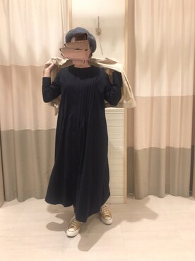 「sm2rhythm（サマンサモスモスリズム）のアイテム（その他アウター）」を使った、nagiさん（レディース・156cm）の秋コーディネート