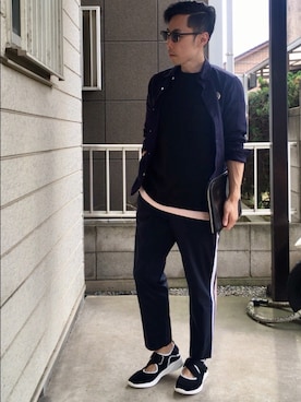 「Detail（ディテール）のアイテム」を使った、Tomojさん（メンズ・164cm）の春コーディネート