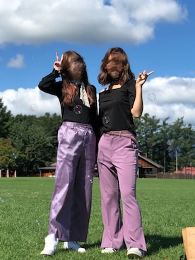 「adidas（アディダス）の《メルマガ掲載》adidas アディダス SUPERSTAR スーパースター C77124  WHT/CBK/WHT（スニーカー、ホワイト系）」を使った、yukiさん（レディース・167cm）の秋コーディネート