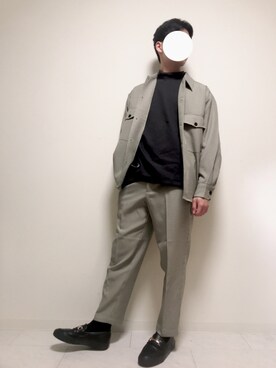 「RAGEBLUE（レイジブルー）のアイテム（ローファー）」を使った、りょうさん（メンズ・173cm）の冬コーディネート