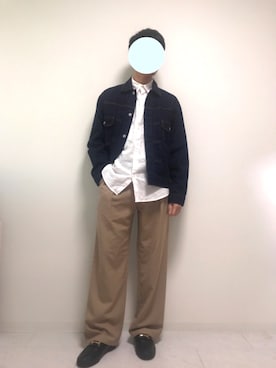 「RAGEBLUE（レイジブルー）のアイテム（ローファー）」を使った、りょうさん（メンズ・173cm）の冬コーディネート