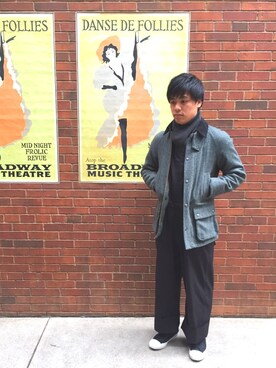 「アイテム（つなぎ/オールインワン）」を使った、shun kinoshitaさん（メンズ・170cm）の冬コーディネート