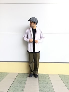 「チャコール」｜ユウイチさん（メンズ・170cm）の春コーディネート