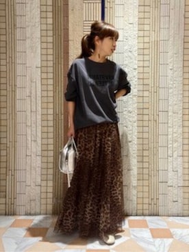 「Noble（ノーブル）のアイテム（Tシャツ/カットソー）」を使った、yumikoさん（レディース・148cm）の夏コーディネート