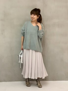 【新品】Noble シースルーギャザースカート