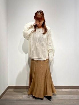 「Noble（ノーブル）のアイテム（Tシャツ/カットソー）」を使った、yumikoさん（レディース・148cm）の冬コーディネート