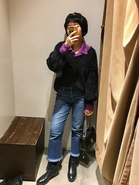 「URBAN RESEARCH（アーバンリサーチ）のアイテム（ブーティ）」を使った、Mmmmmmさん（レディース・162cm）の春コーディネート