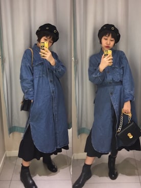 「URBAN RESEARCH（アーバンリサーチ）のアイテム（ブーティ）」を使った、Mmmmmmさん（レディース・162cm）の春コーディネート