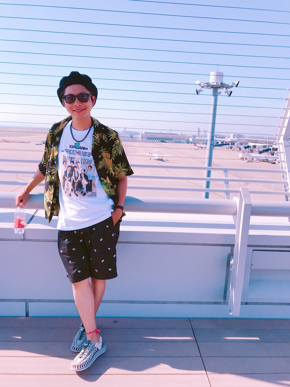 「関ジャニ∞、gr8est、eighter、渋谷すばる」｜「関ジャニ∞のアイテム（Tシャツ/カットソー、その他）」を使った、太郎おっさんeighterさん（メンズ・172cm）の夏コーディネートの1枚目の写真
