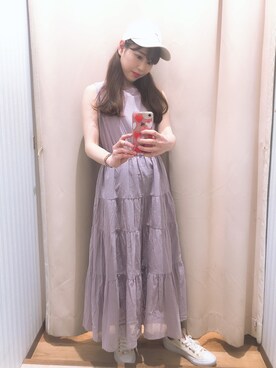 「平成最後のWEARISTAセンバツ」｜「アイテム（ワンピース/ドレス）」を使った、Yuuuuuka♥さん（レディース・154cm）の春コーディネート