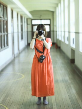 「カメラ女子」｜「アイテム（腕時計）」を使った、ぴらりらさん（レディース・159cm）の夏コーディネート