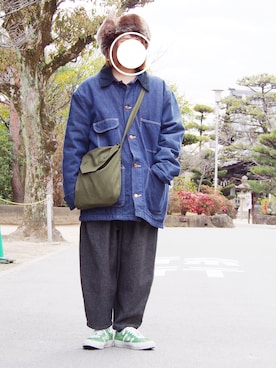 「乱痴気（ランチキ）のアイテム」を使った、マリカタ。さん（レディース・151cm）の春コーディネート