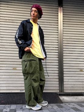 「Keith Haring（キース・ヘリング）のアイテム」を使った、yoshida shinsukeさん（メンズ・180cm）の秋コーディネート