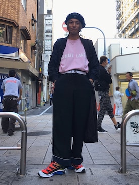 「FACETASM」｜「アイテム（その他アウター）」を使った、yoshida shinsukeさん（メンズ・180cm）の秋コーディネート