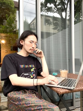 「BANANATIME（バナナタイム）のアイテム」を使った、けんたさん（メンズ・163cm）の夏コーディネート