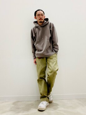 「Right-on（ライトオン）のアイテム（パーカー）」を使った、けんたさん（メンズ・163cm）の冬コーディネート