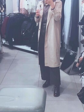 「Mo&Co.（モーアンドコー）のアイテム（その他）」を使った、Yiming Hwangさん（レディース・155cm）の冬コーディネート