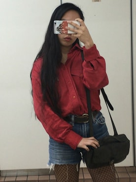 「ドラフトリーバイス」｜「アイテム（ショルダーバッグ）」を使った、Marinaさん（レディース・157cm）の秋コーディネート