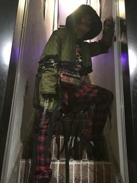 「M.Y.O.B（エム.ワイ.オー.ビー）のアイテム（帽子）」を使った、 MIWさん（レディース・154cm）の冬コーディネート