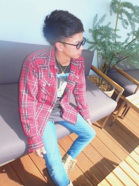 「ROTHCO（ロスコ）のアイテム（ブーツ）」を使った、shunさん（メンズ・166cm）の夏コーディネート