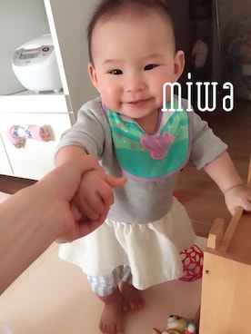 「つかまり立ち」｜心和さん（キッズ・70cm）の春コーディネート