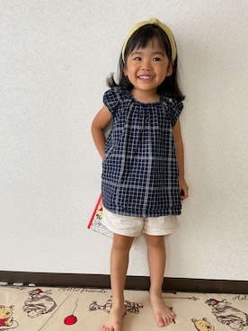 「BRANSHES（ブランシェス）のアイテム（パンツ）」を使った、yuki01010417さん（レディース・90cm）の夏コーディネート